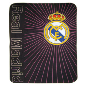 Fleecová deka Real Madrid FC černá